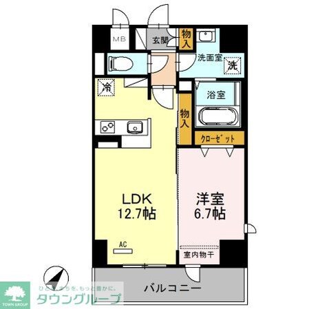 シェルト新都心の物件間取画像